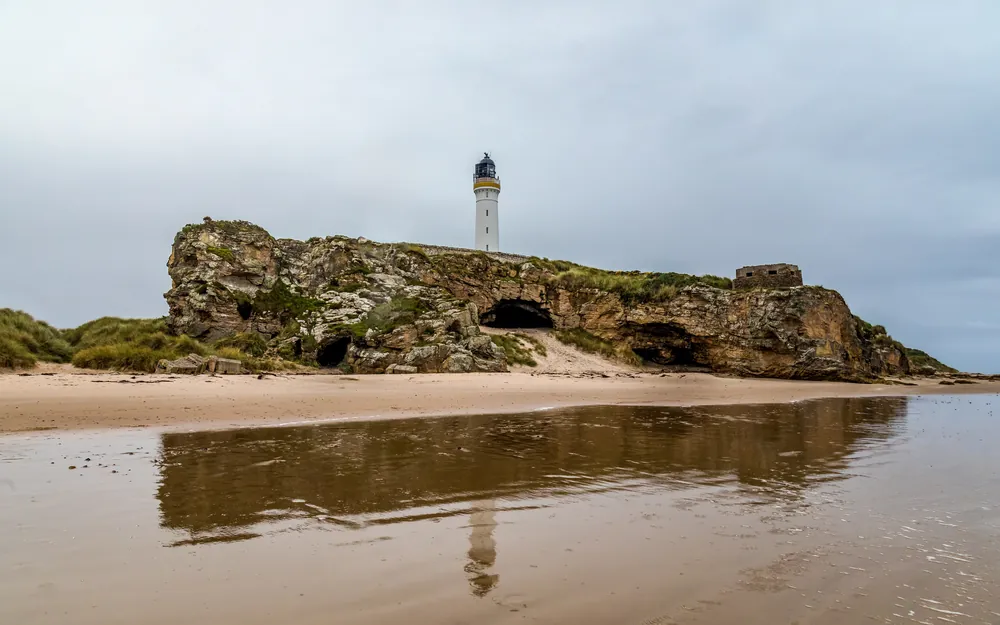 Covesea Lighthouse on the Moray coast